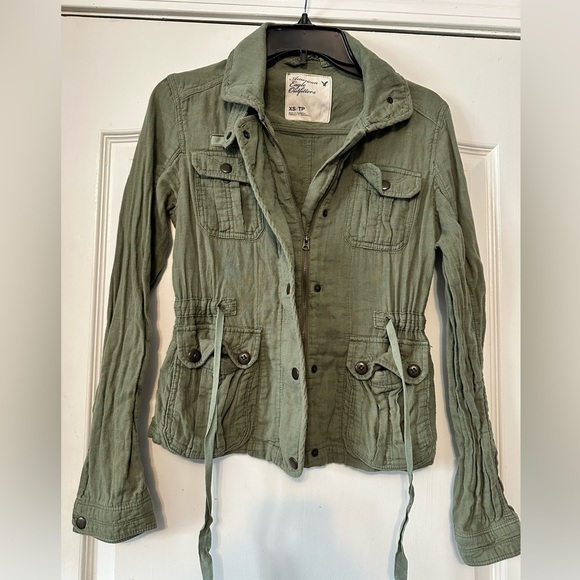 American Eagle women’s utility jacket military green - Picture 1 of 4